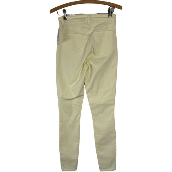 L’AGENCE Pale Yellow High Rise Skinny Jeans Size 25 NWT - Picture 6 of 6